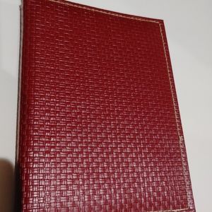 Faux Leather lined notebook